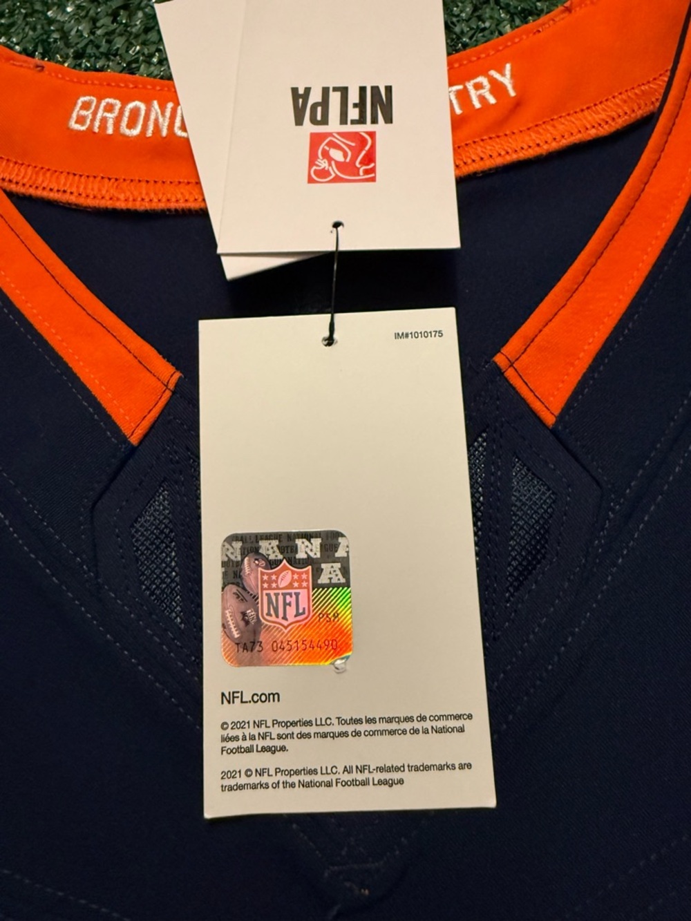 Authentic Pat Surtain Denver Broncos Navy Nike Vapor Fuse Elite Jersey Size 44 - Picture 9 of 14